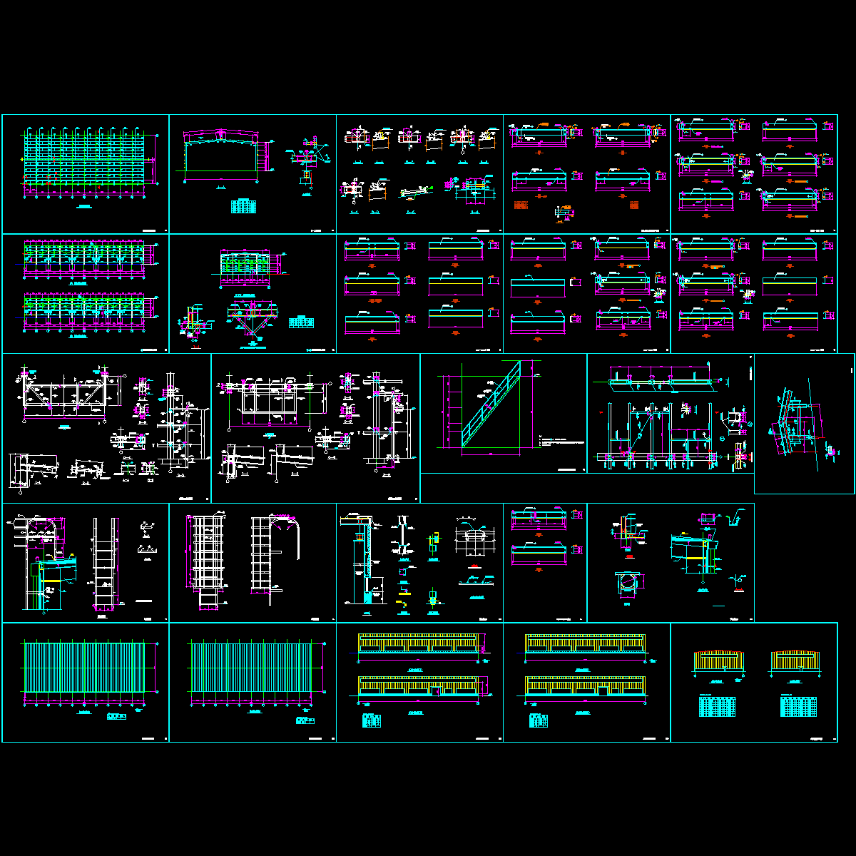 门式刚架厂房围护结构设计CAD图纸.dwg - 1