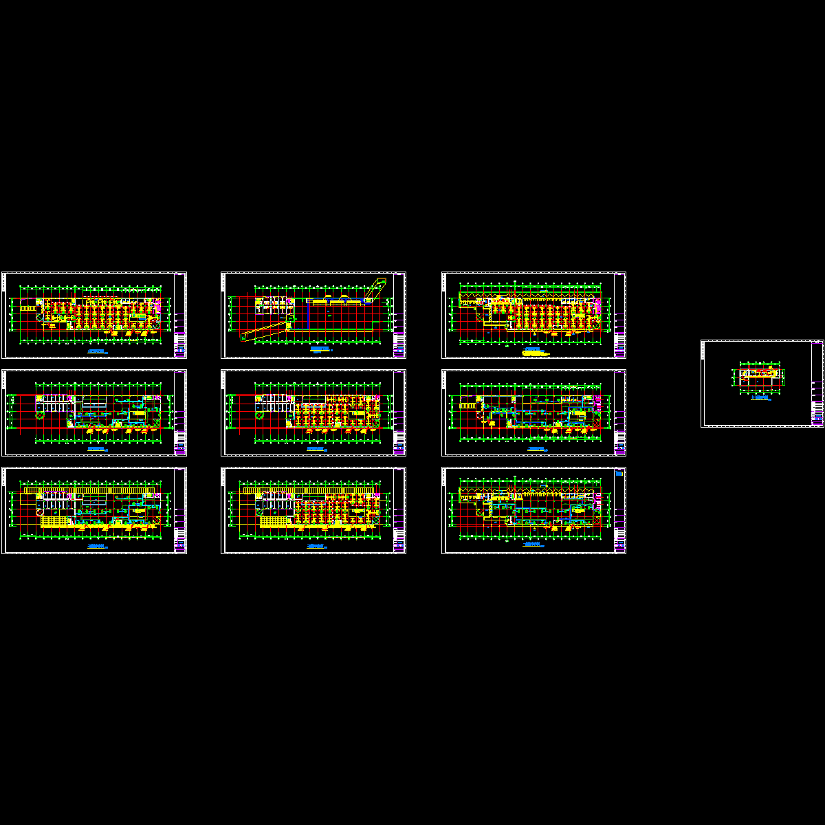 车站风冷热泵空调设计图纸.dwg - 1