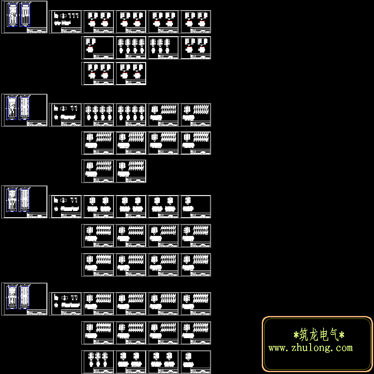 弱电工程系统机柜接线CAD施工图纸.dwg - 1