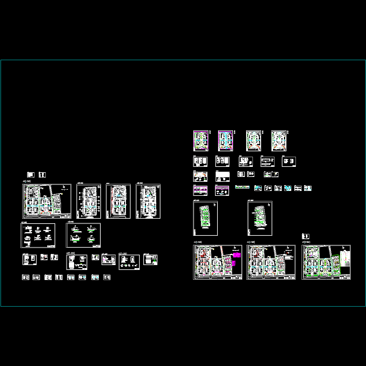 商业广场环境设计CAD施工图纸.dwg - 1