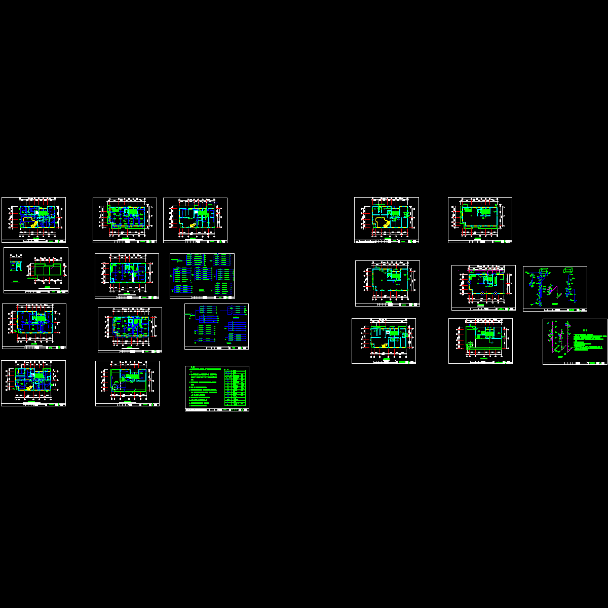 6层私人住宅楼水电设计CAD施工图纸.dwg - 1