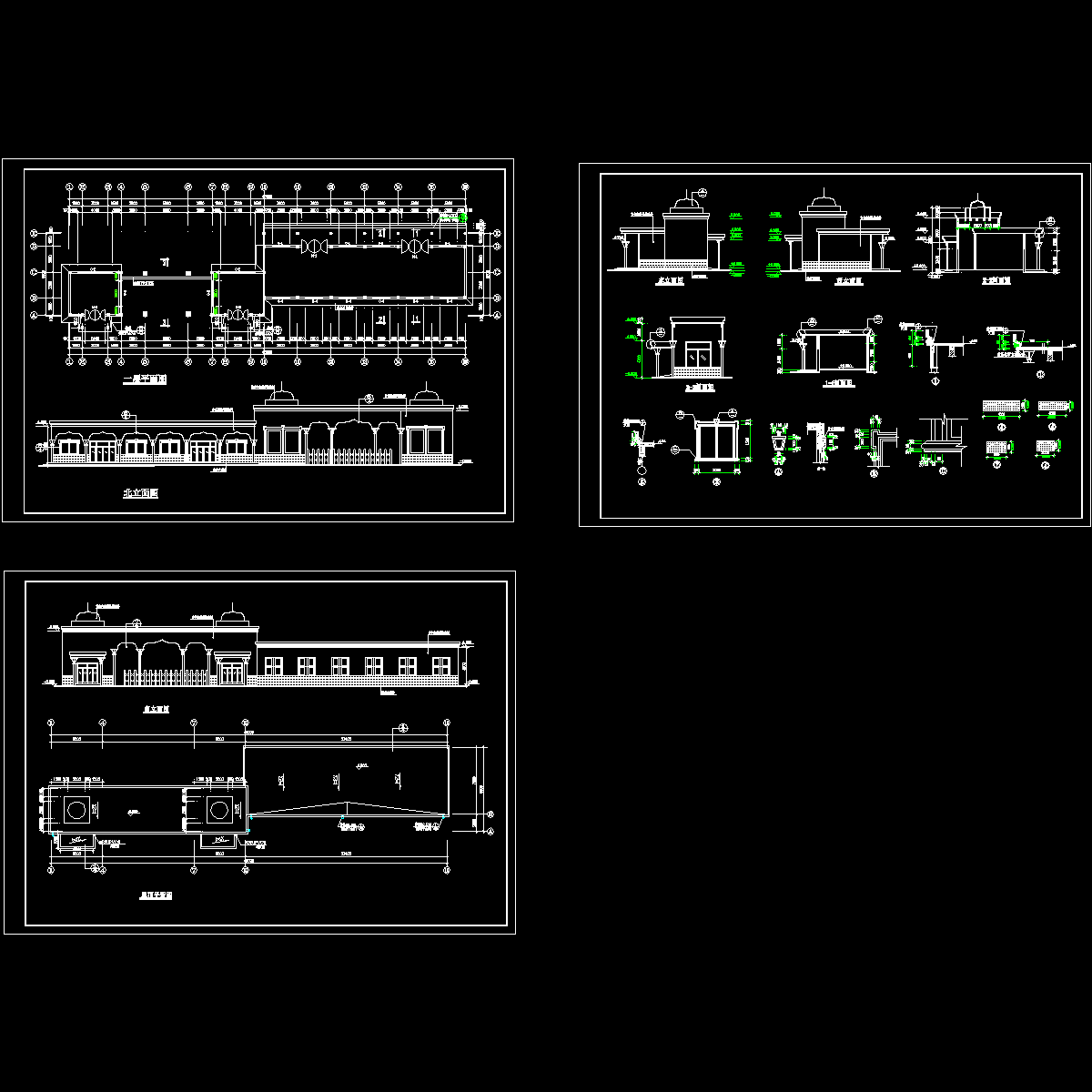 工厂大门建筑施工CAD图纸.dwg - 1