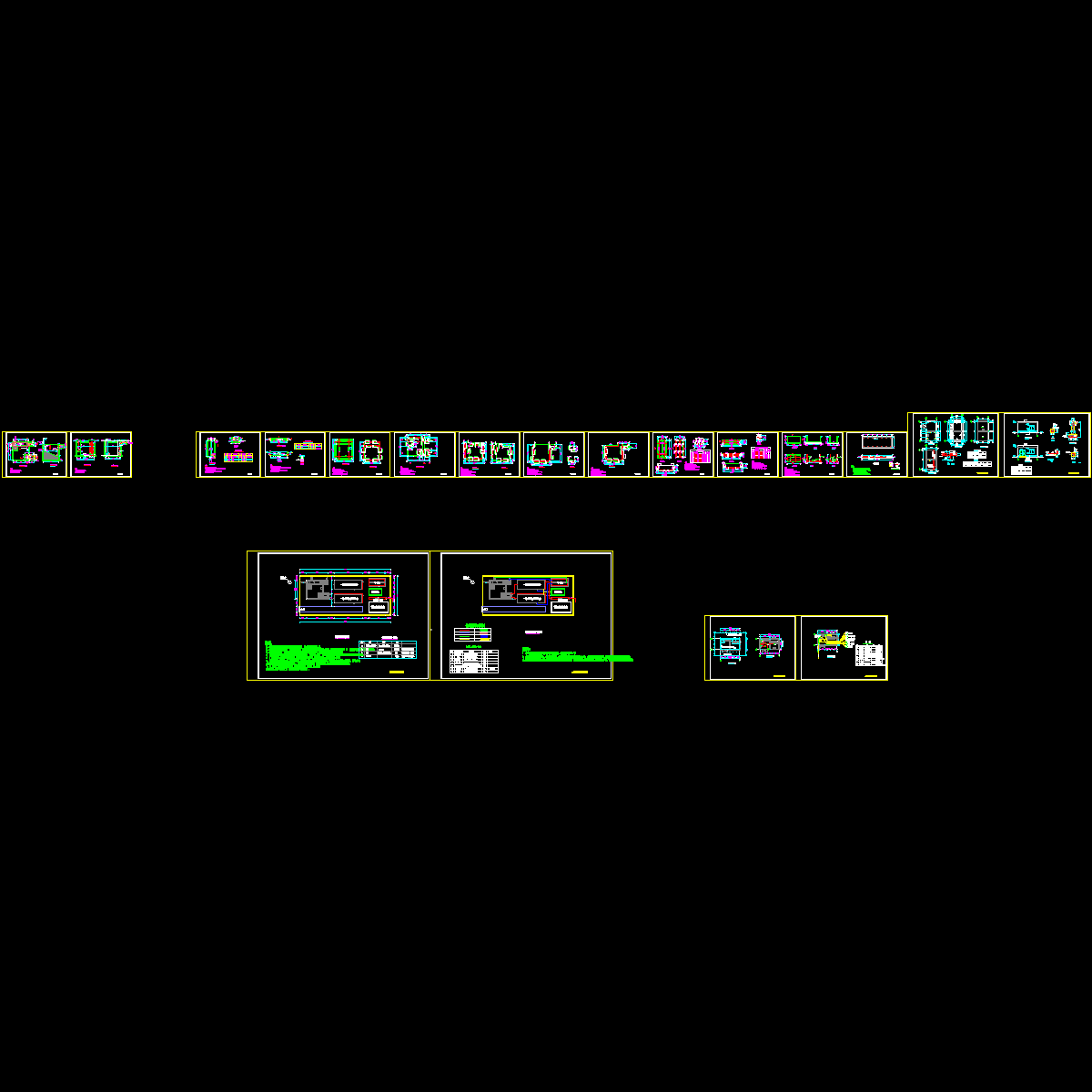 河渠污水处理设施工程CAD施工图纸.dwg - 1