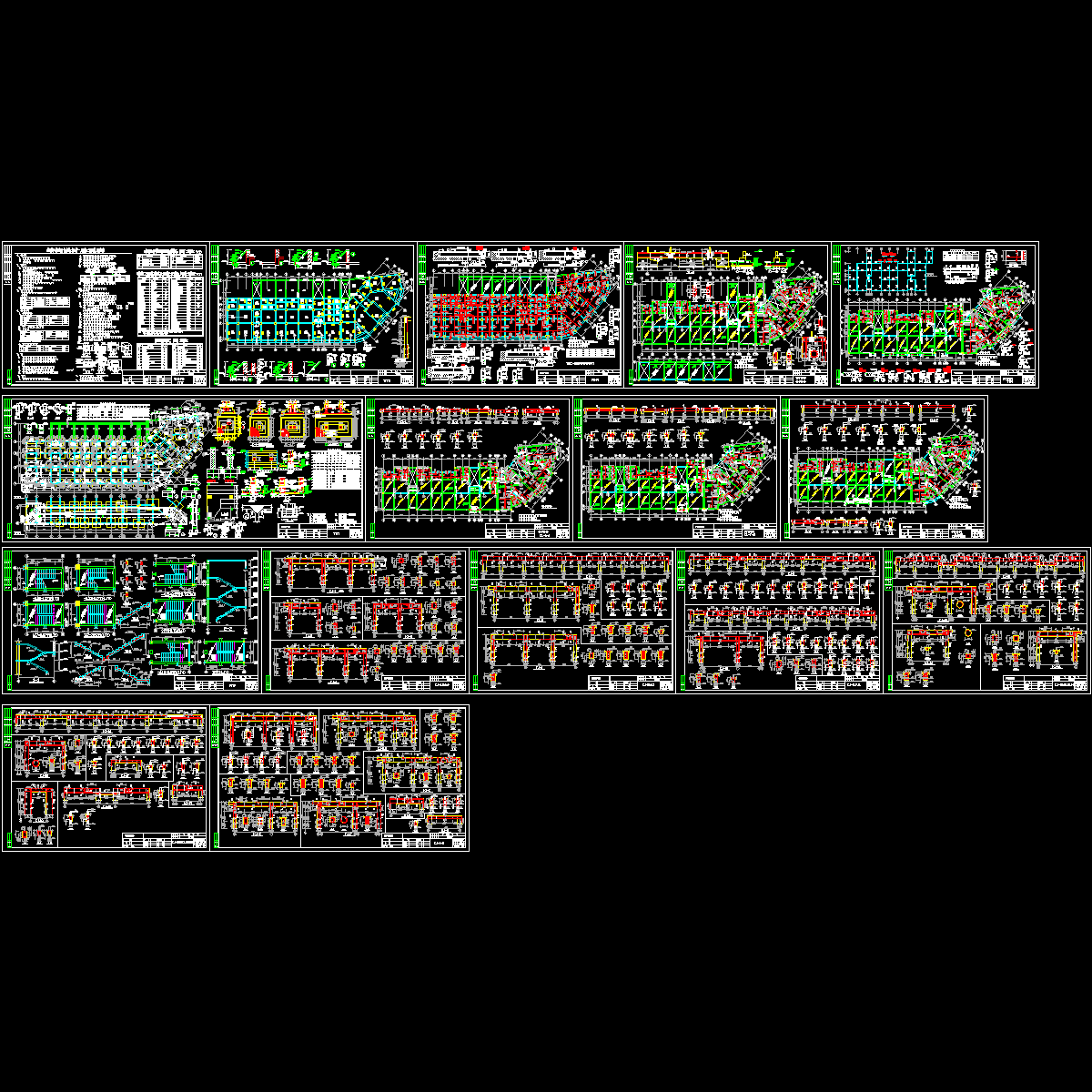 多层底框结构CAD施工图纸.dwg - 1