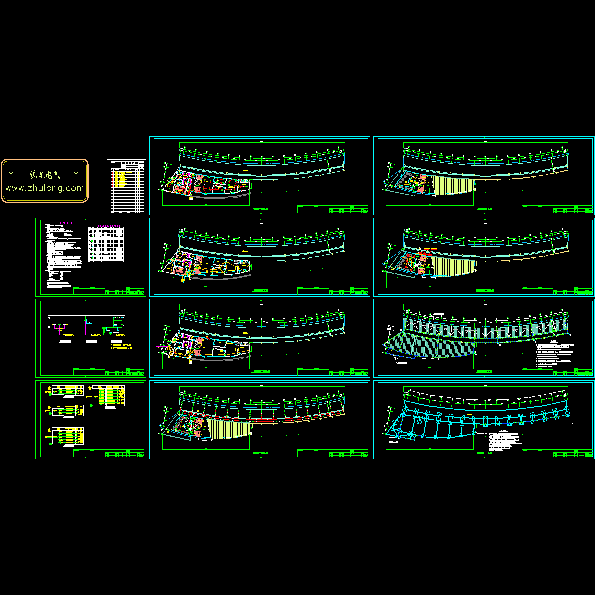 高尔夫练习场电气设计图纸，共12张图 - 1