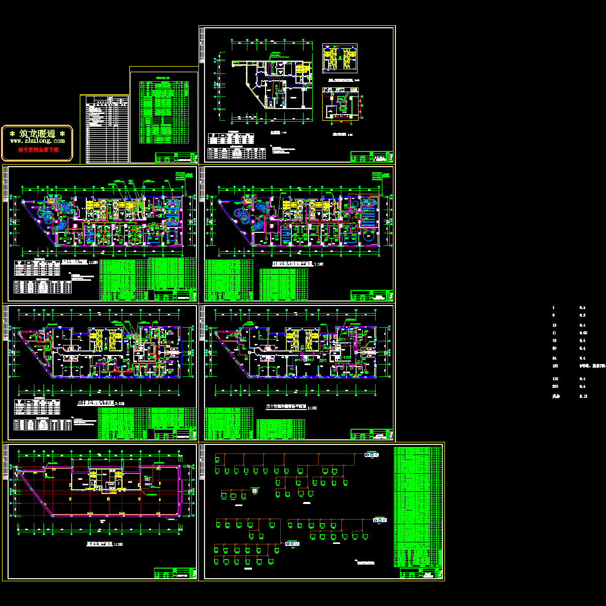 大厦空调通风设计图纸.dwg - 1