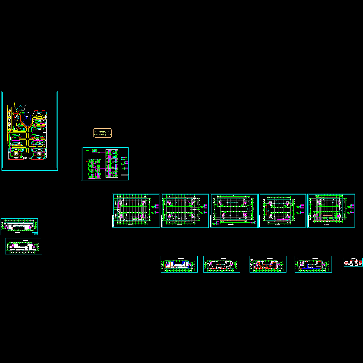 员工生活区公共照明设计图纸，共13张.dwg - 1