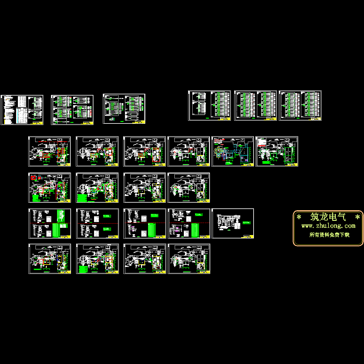 生产车间电气设计施工图纸，共25张图 - 1