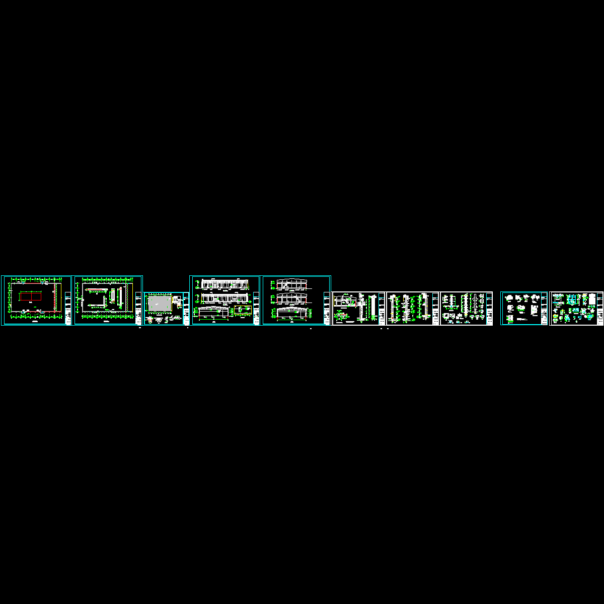 粮食储备仓结构CAD施工图纸（建筑图纸）.dwg - 1