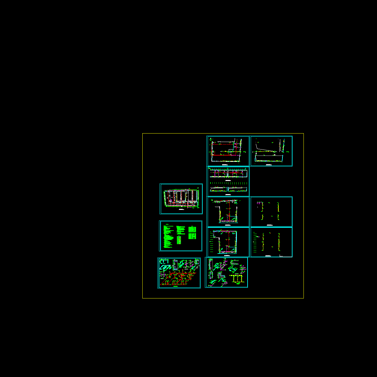 2层汽车维修服务中心给水工程图纸.dwg - 1