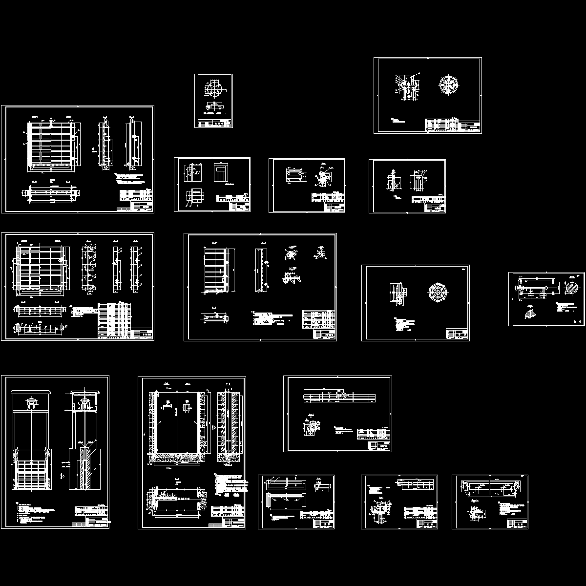 钢闸门整套CAD施工图纸.dwg - 1