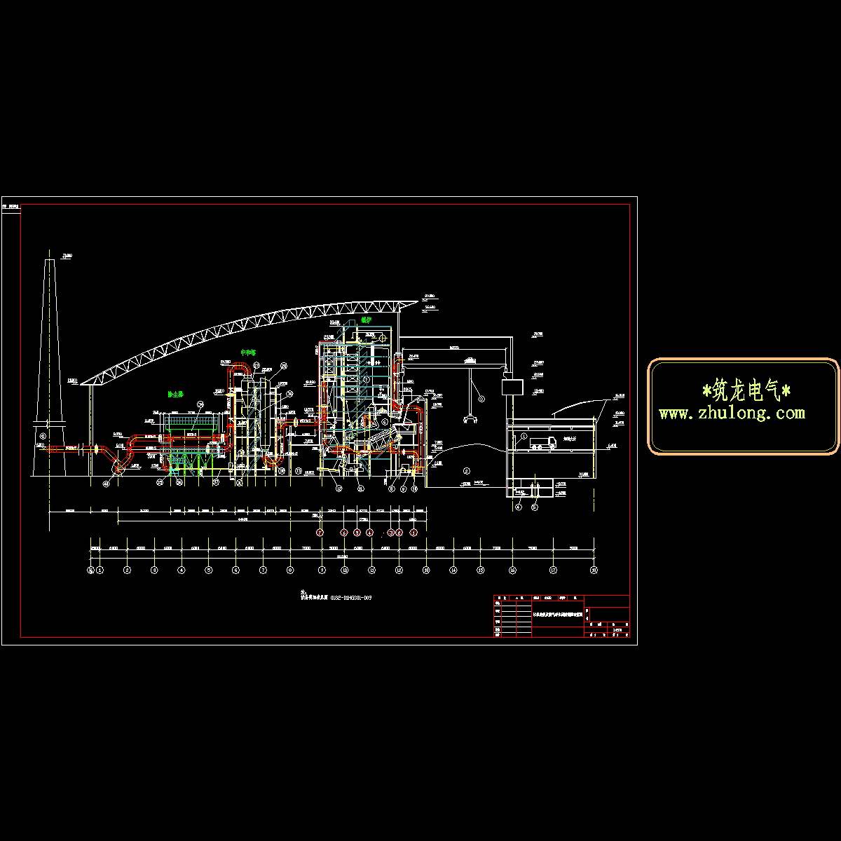 垃圾发电电气设计图纸.dwg - 1