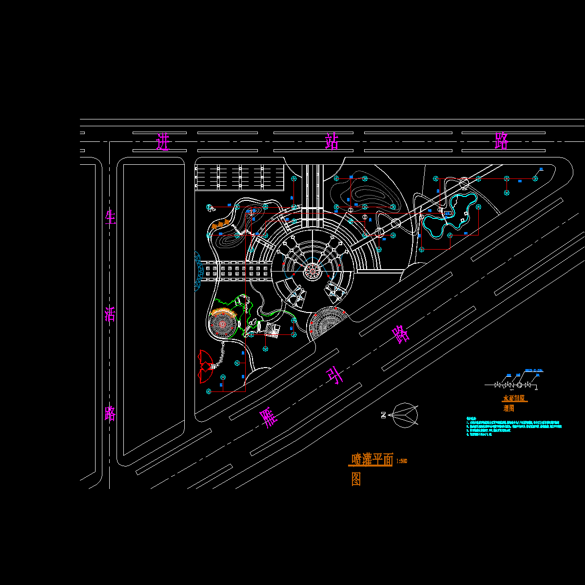 喷灌平面图.dwg