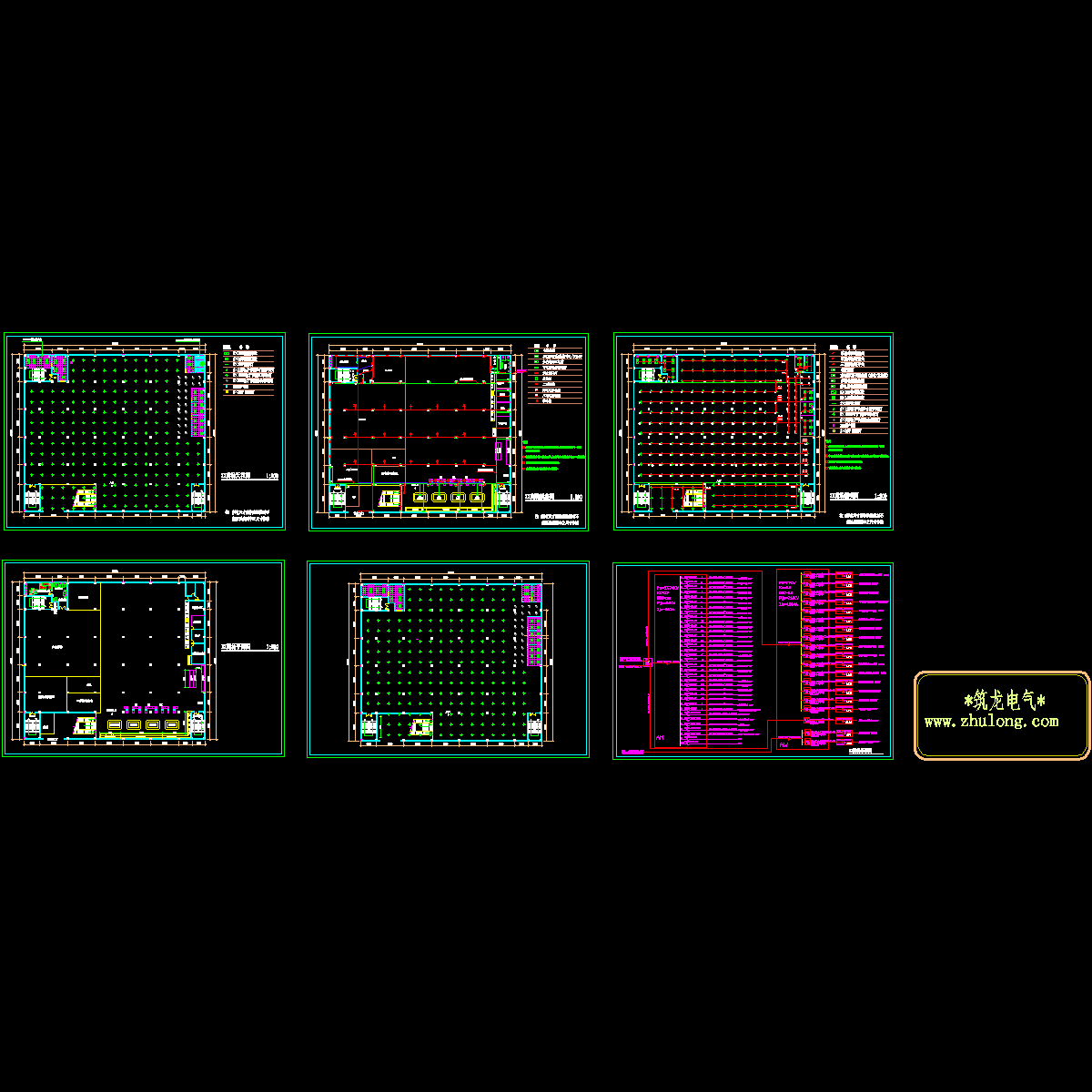 百货商场电气CAD施工图纸.dwg - 1