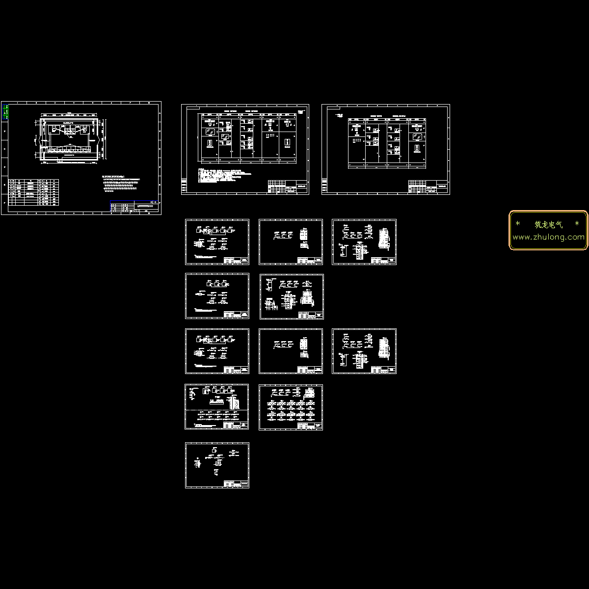 0.4KV低压配电柜电气设计图纸.dwg - 1