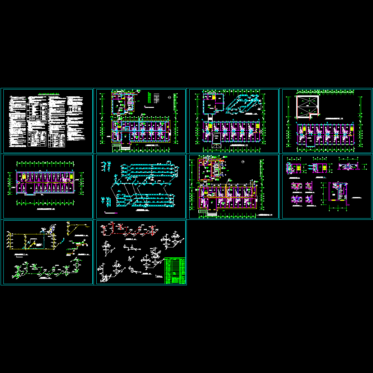 3层宾馆水暖给排水消防平面图纸.dwg - 1