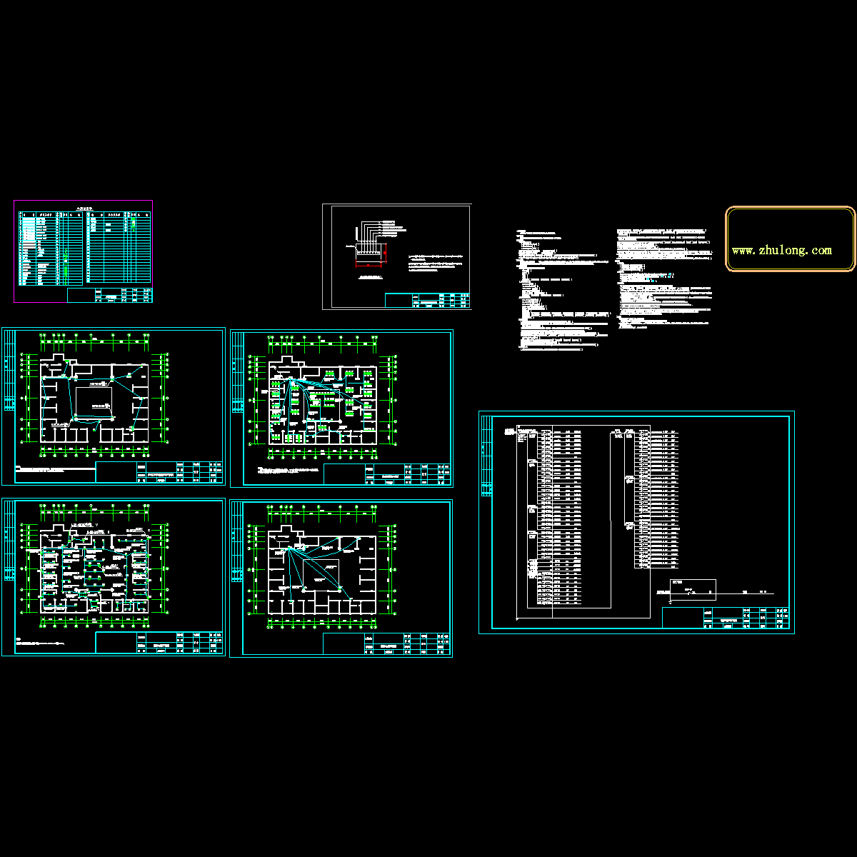 网吧电气照明CAD施工图纸.dwg - 1