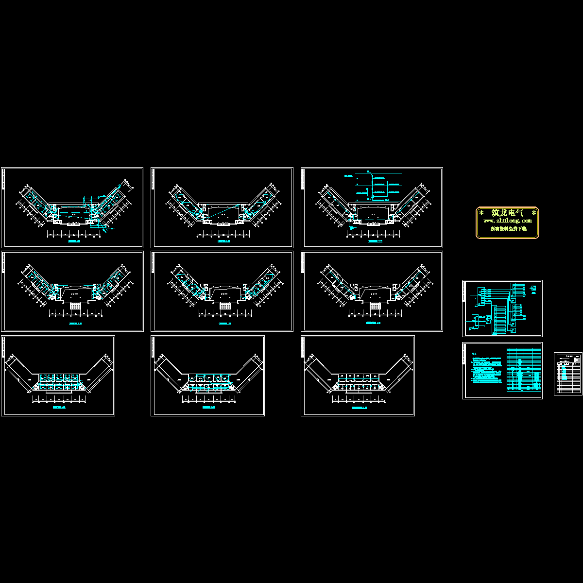 3层售楼部电气设计图纸，共11张 - 1