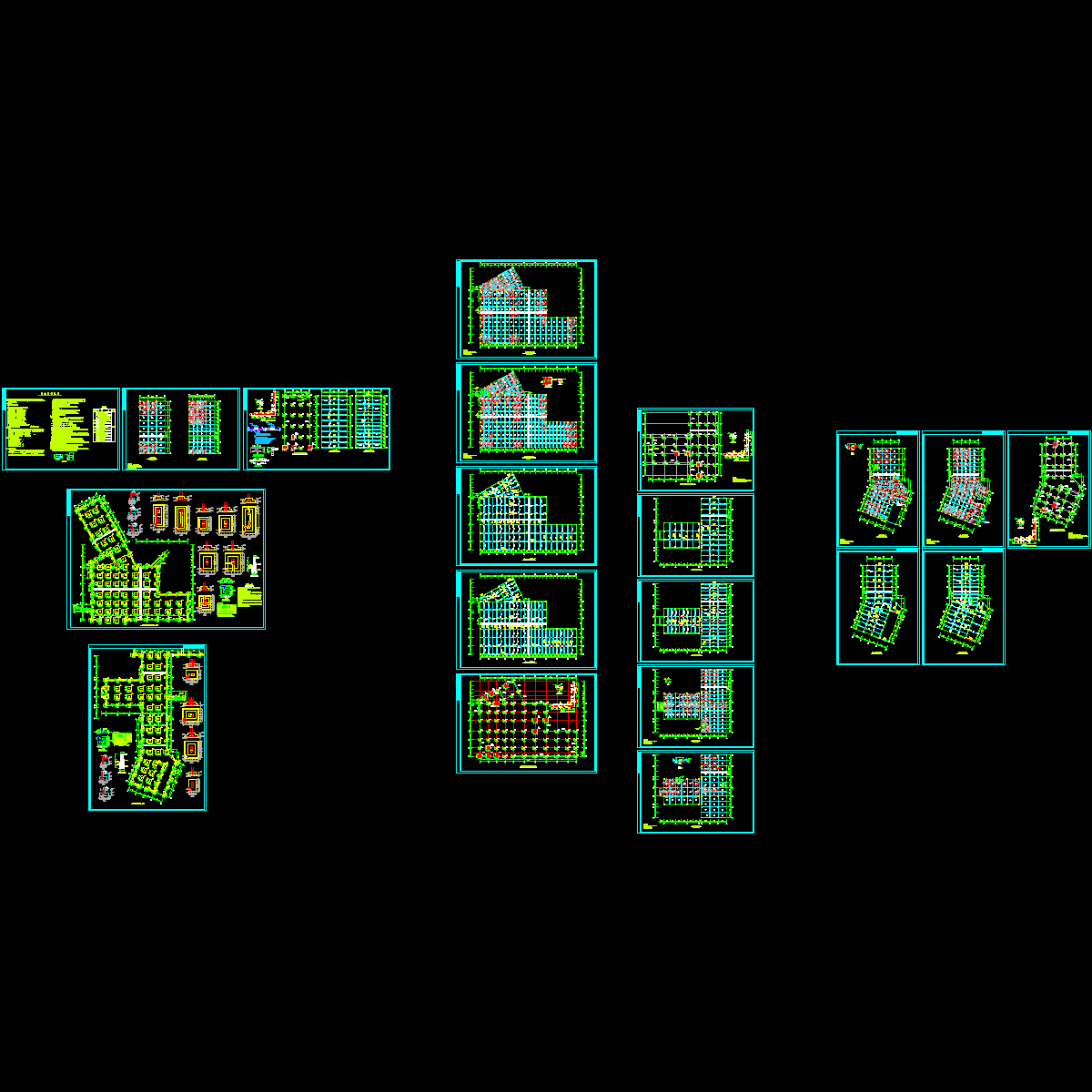 地下上车库结构设计CAD施工图纸.dwg - 1