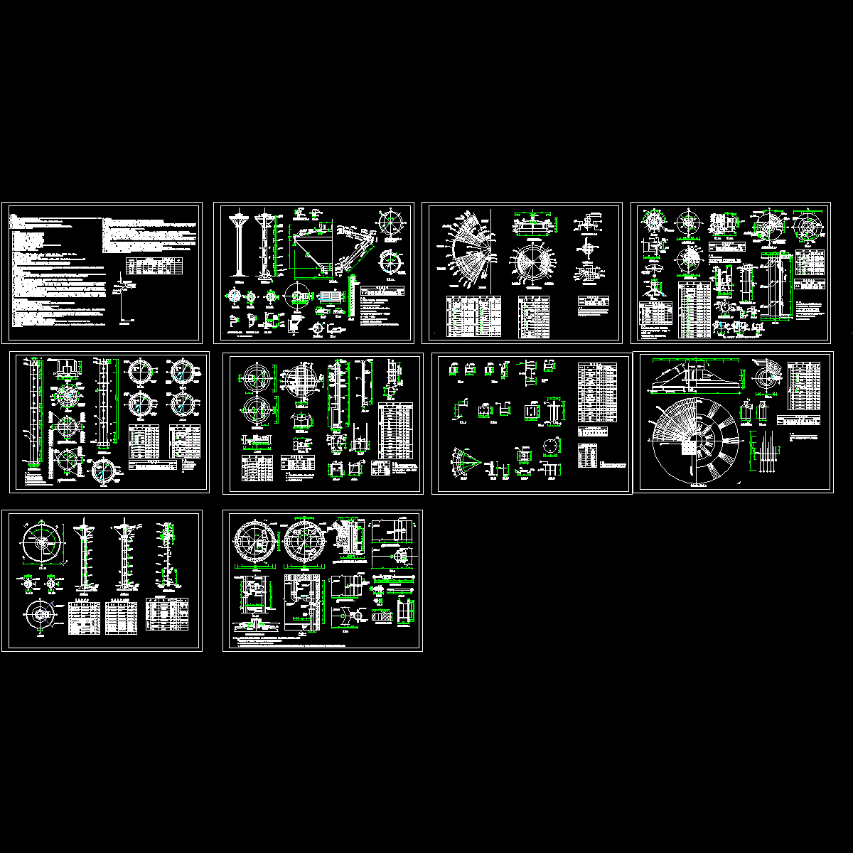 倒锥壳水塔结构设计CAD图纸.dwg - 1