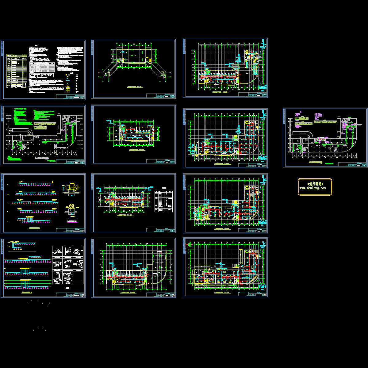 综合楼暖通CAD施工图纸.dwg - 1