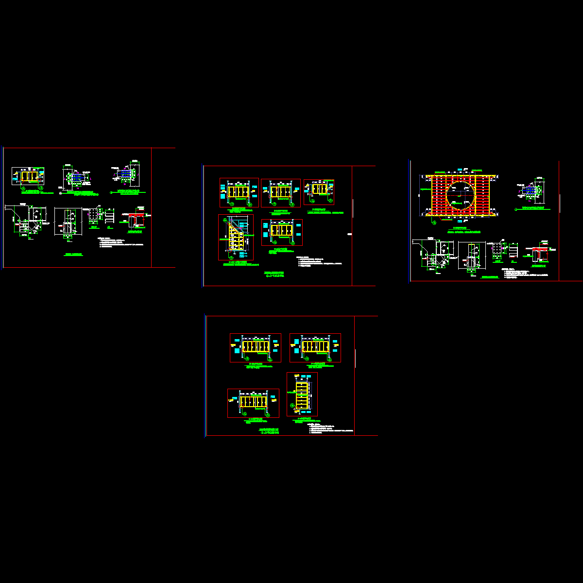 楼栋之间连廊钢结构CAD施工图纸.dwg - 1