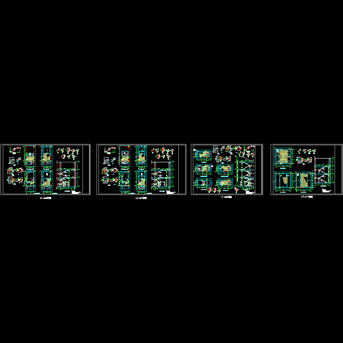 滑动支座楼梯结构图纸.dwg - 1