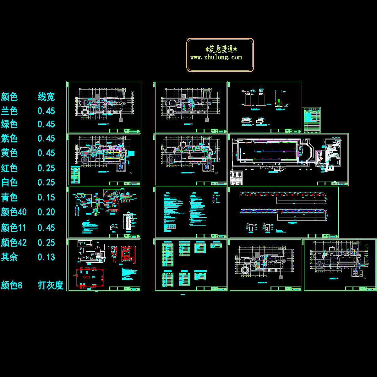 2层地源热泵空调设计CAD施工图纸.dwg - 1