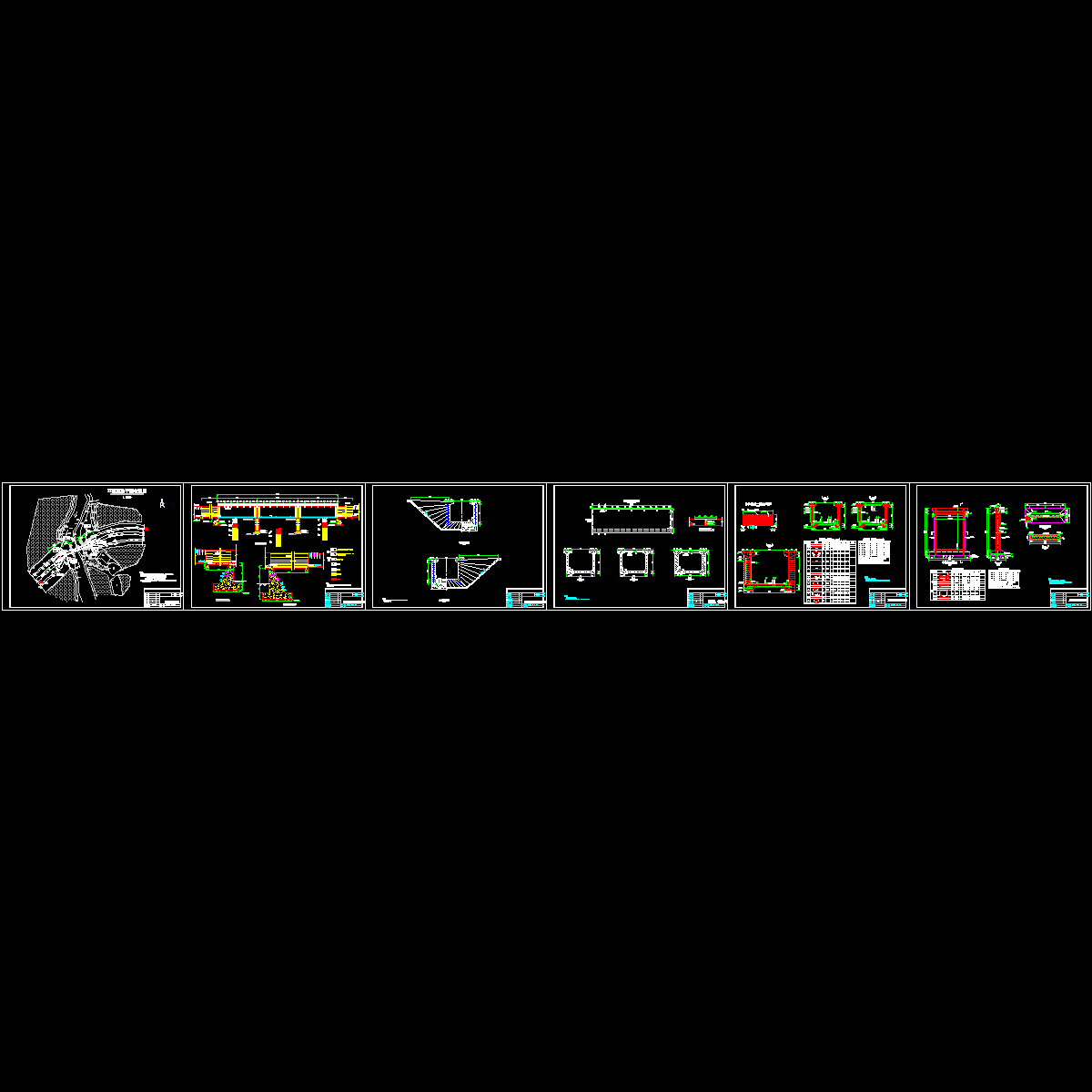 灌区病险渡槽整治工程CAD施工图纸.dwg - 1