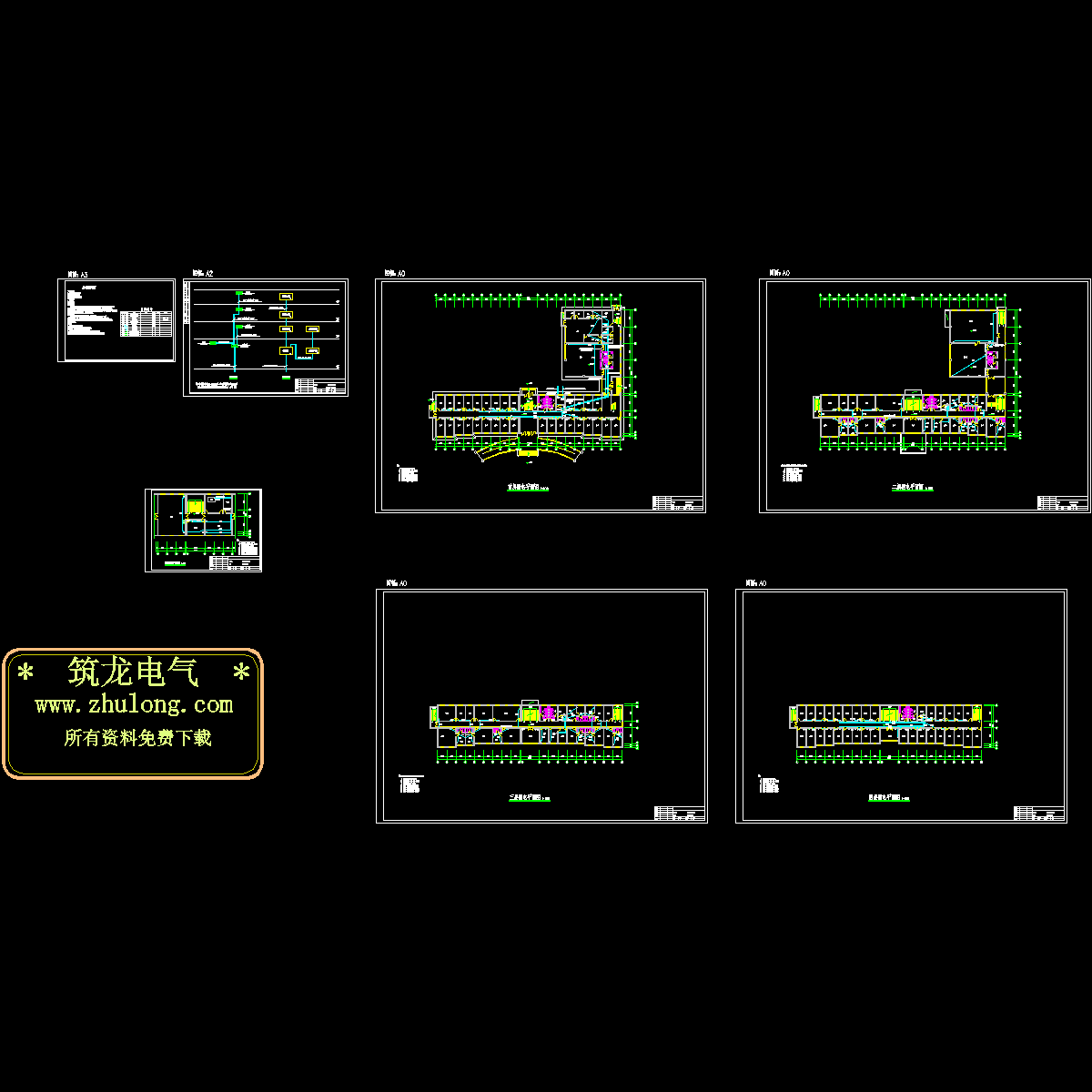 5层办公楼弱电设计图纸.dwg - 1