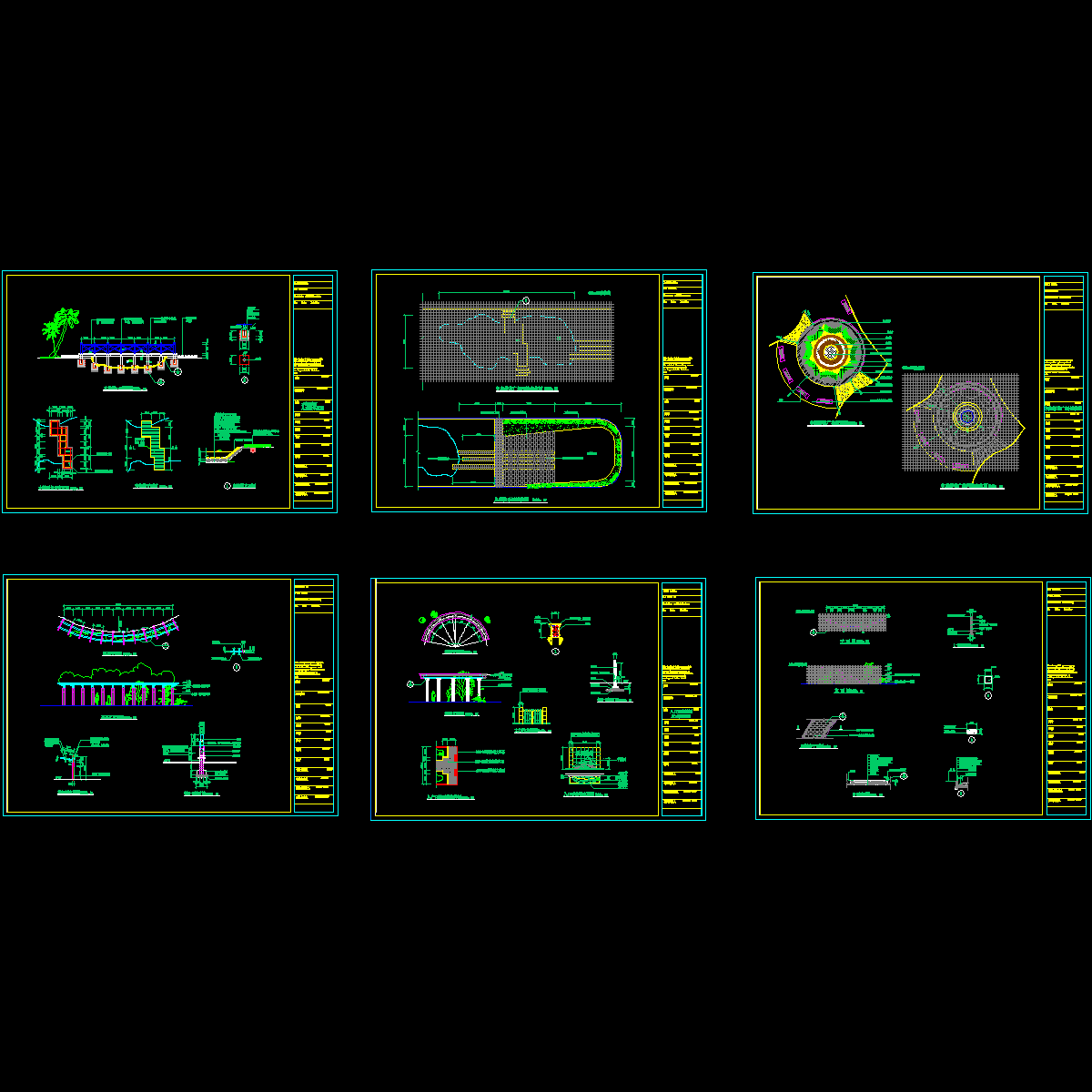 小区园建景观设计CAD施工图纸.dwg - 1