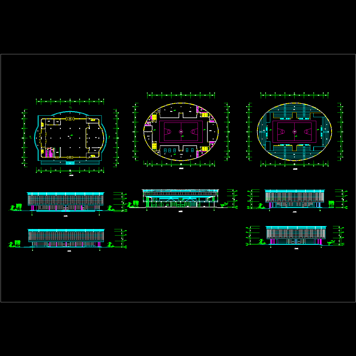 体育馆方案设计图纸.dwg - 1