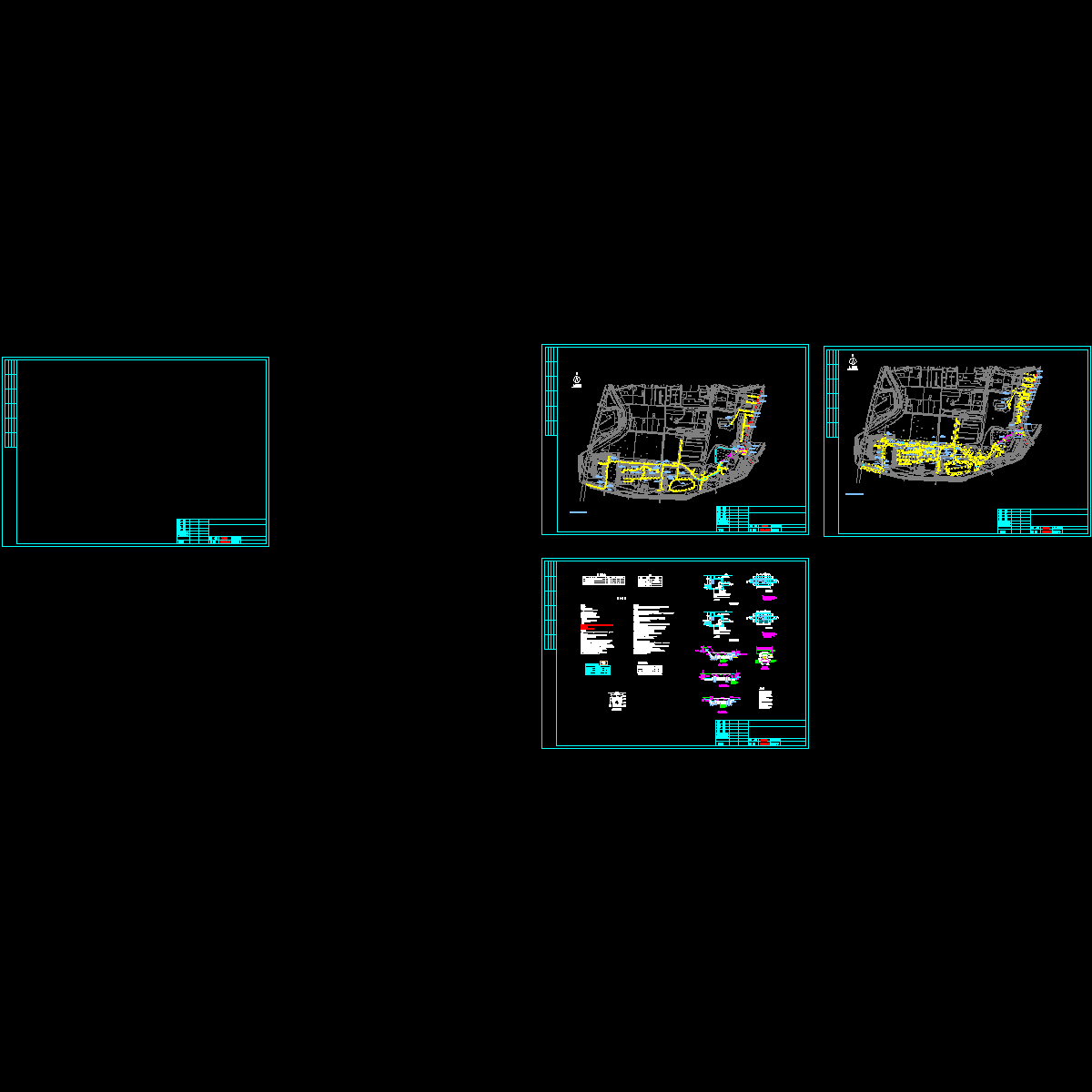 公园污水管网设计施工图纸.dwg - 1