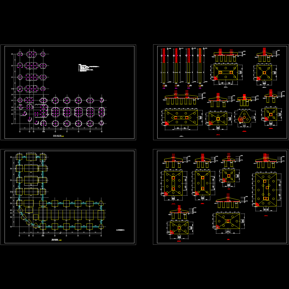 桩位平面图及桩承台大样图.dwg