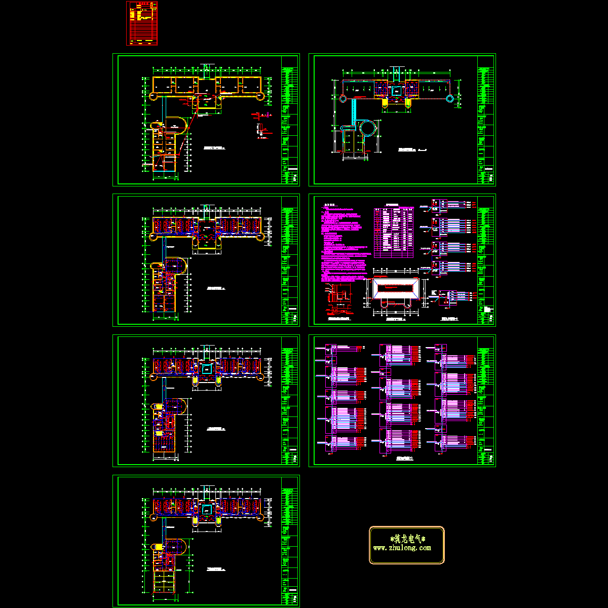 4层幼儿园强电CAD施工图纸（配电系统）.dwg - 1