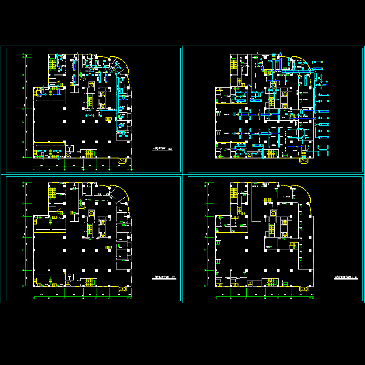 双层酒廊中央空调设计CAD施工图纸.dwg - 1