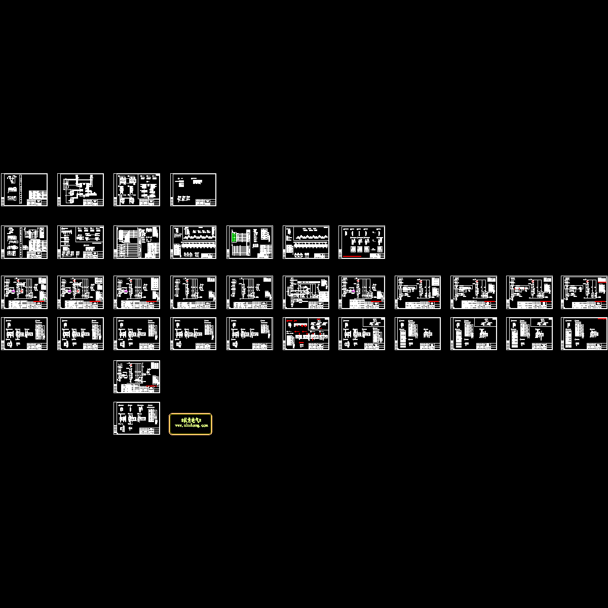 化工厂机电控制原理图纸.dwg - 1