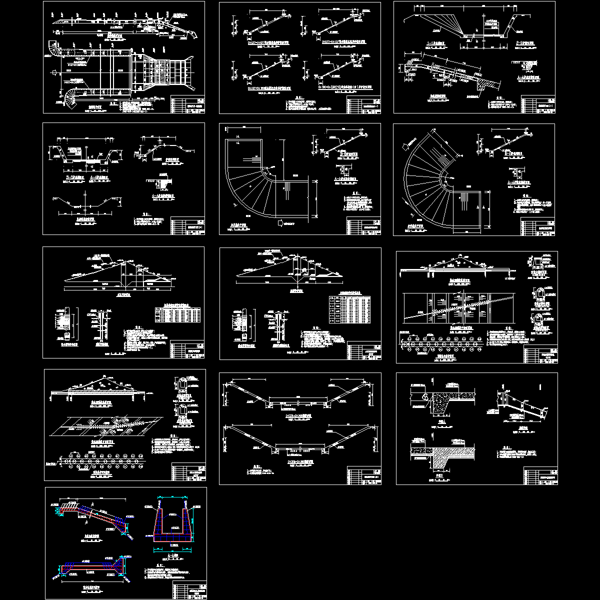 枢纽溢洪道及坝体灌浆设计图纸.dwg - 1