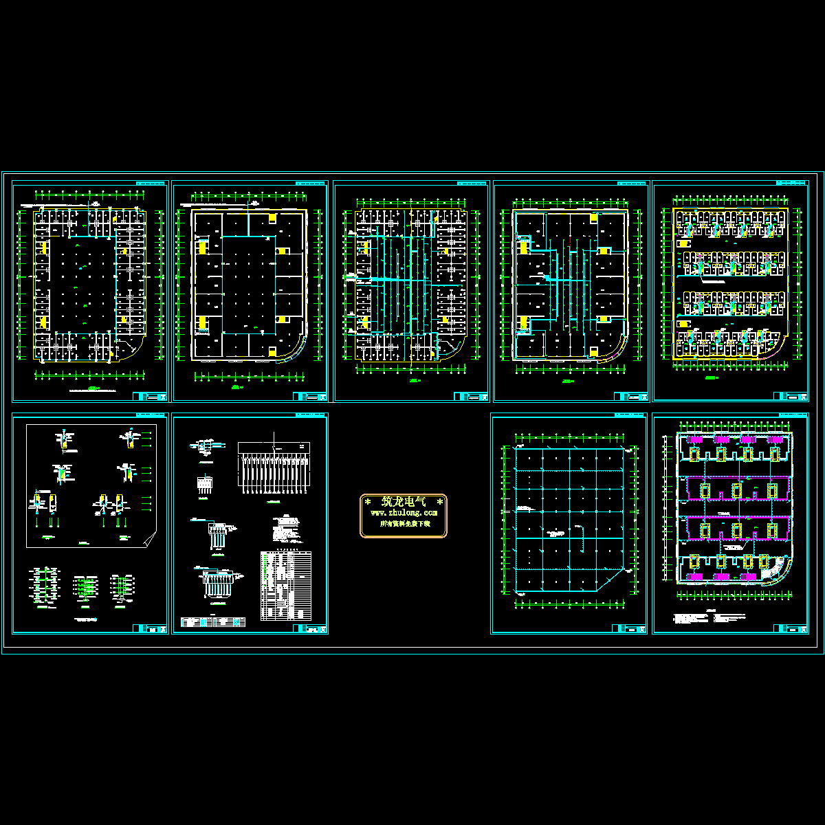 6层商住楼电气设计图纸，共8张图.dwg - 1