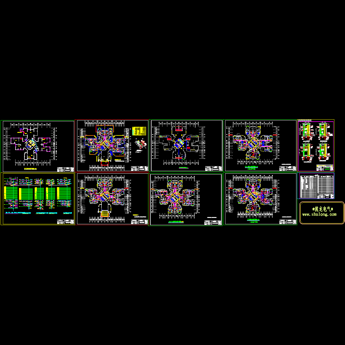 31层小区住宅楼弱电CAD施工图纸.dwg - 1