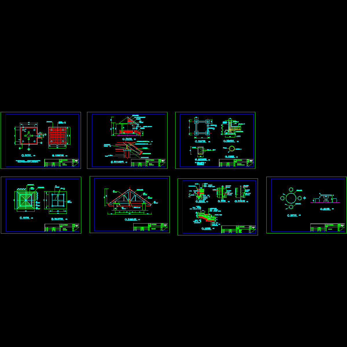 日式方亭CAD施工大样图.dwg - 1