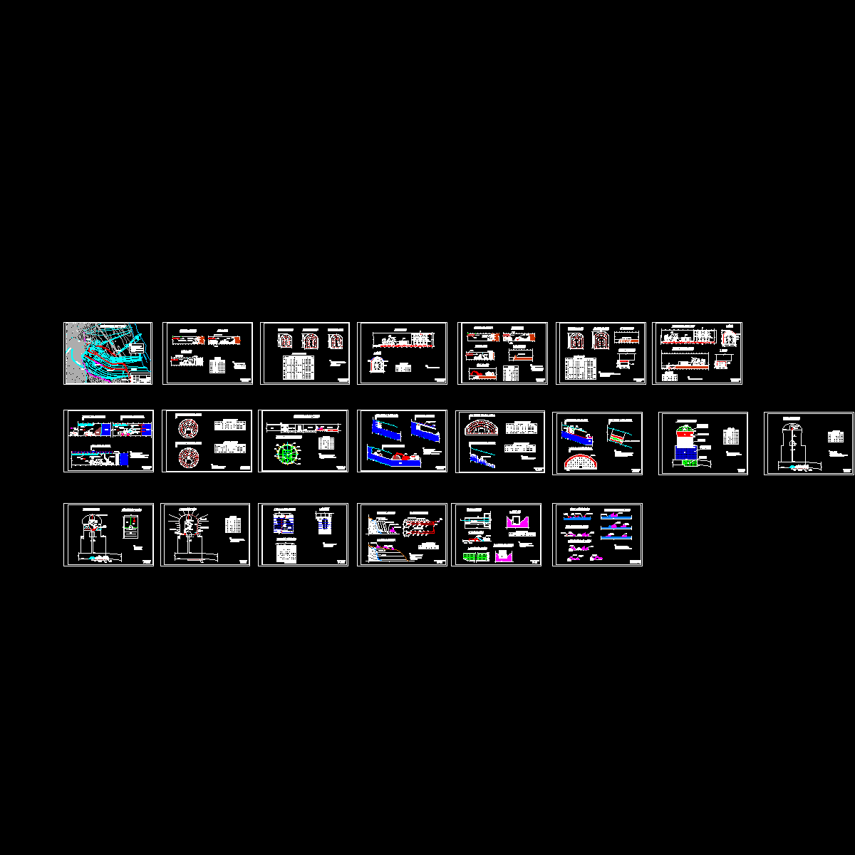 深孔闸井工程CAD施工图纸.dwg - 1