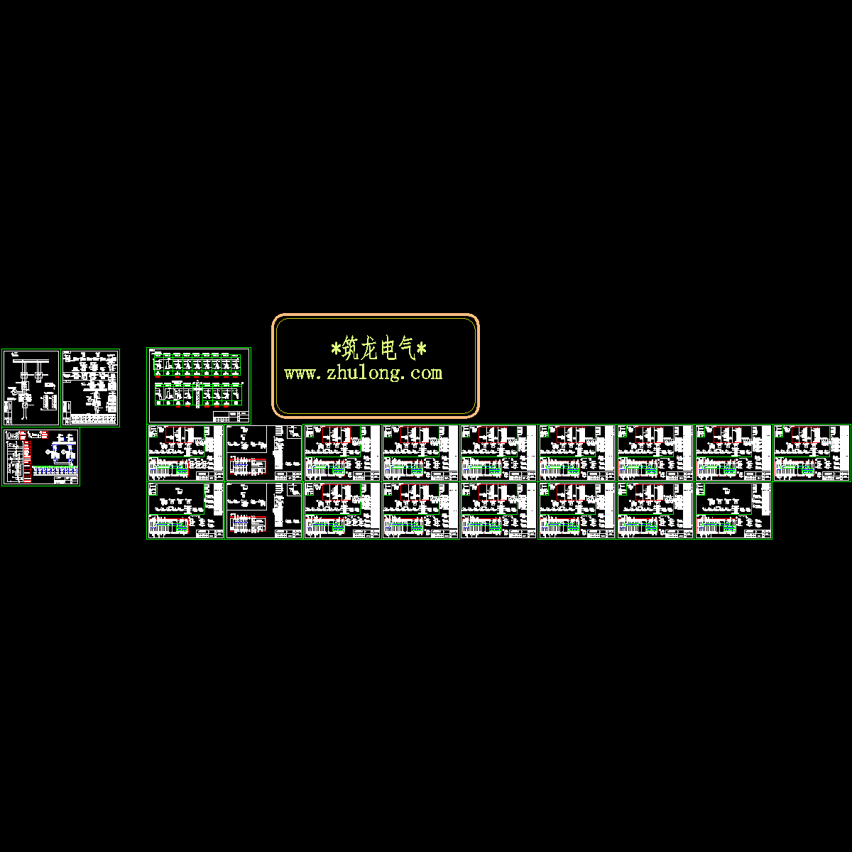 配电室高压开关柜与直流屏全套图纸.dwg - 1