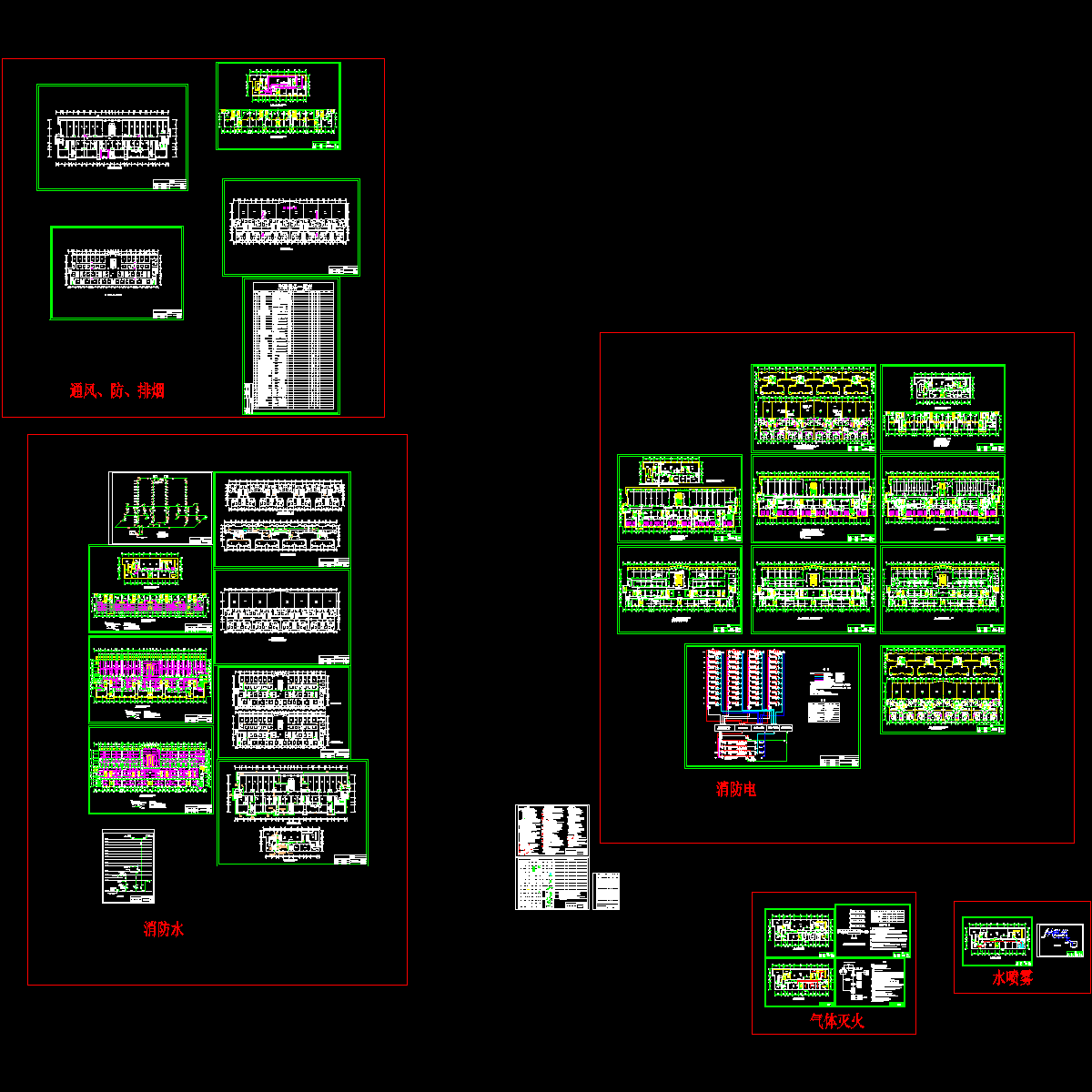 商住楼消防设计图纸.dwg - 1