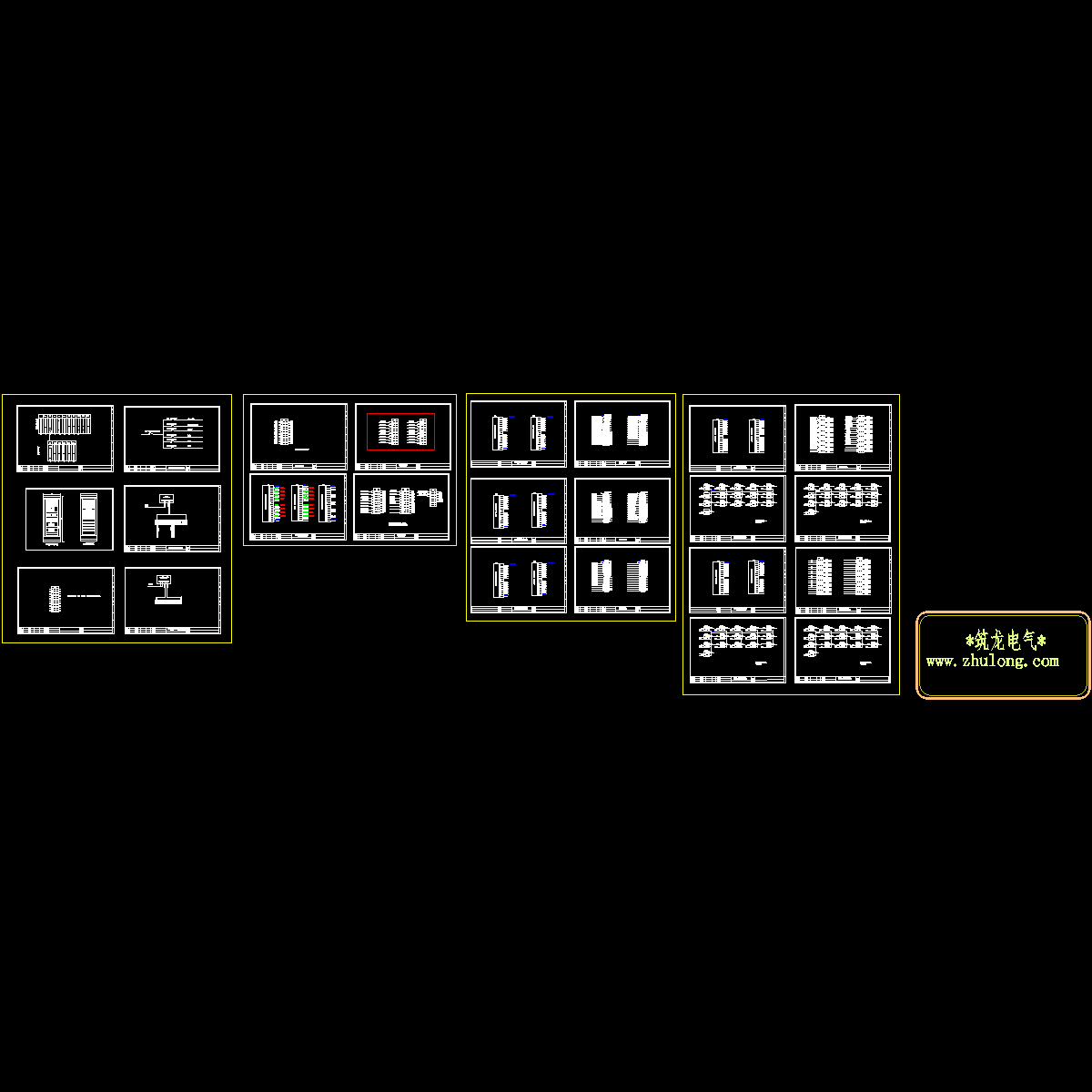 热电PLC控制盘接线设计施工图纸，共24张图.dwg - 1