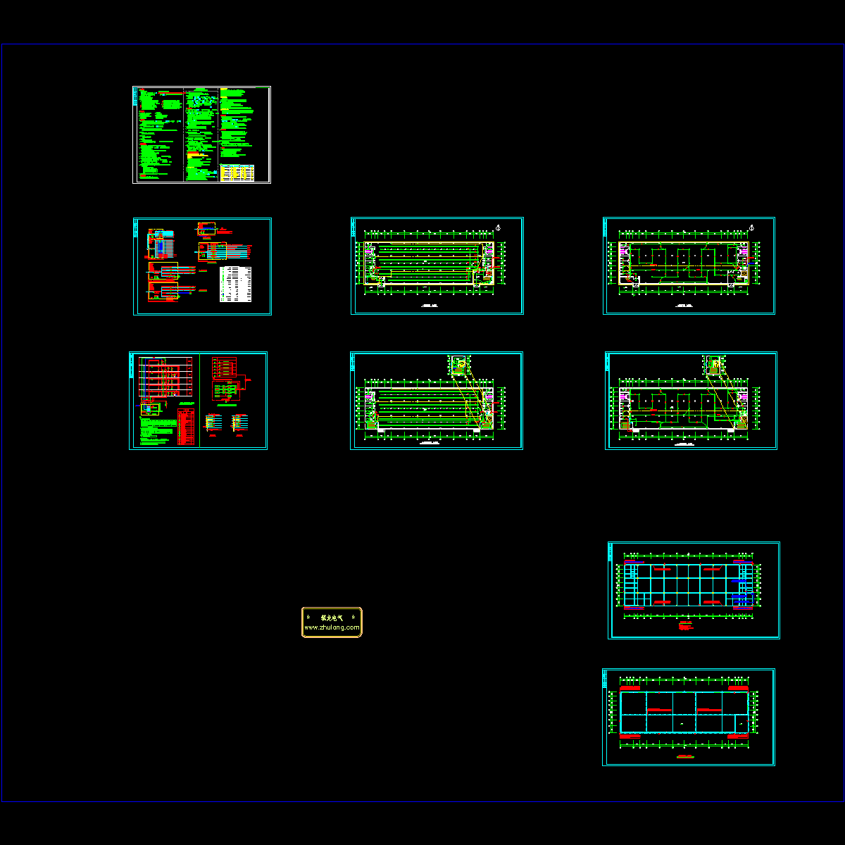 5层箱包厂房全套电气设计CAD施工图纸.dwg - 1