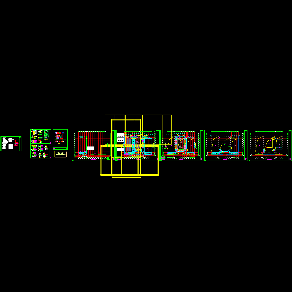 3层一万平体育中心消防设计图纸，含消防设计说明.dwg - 1