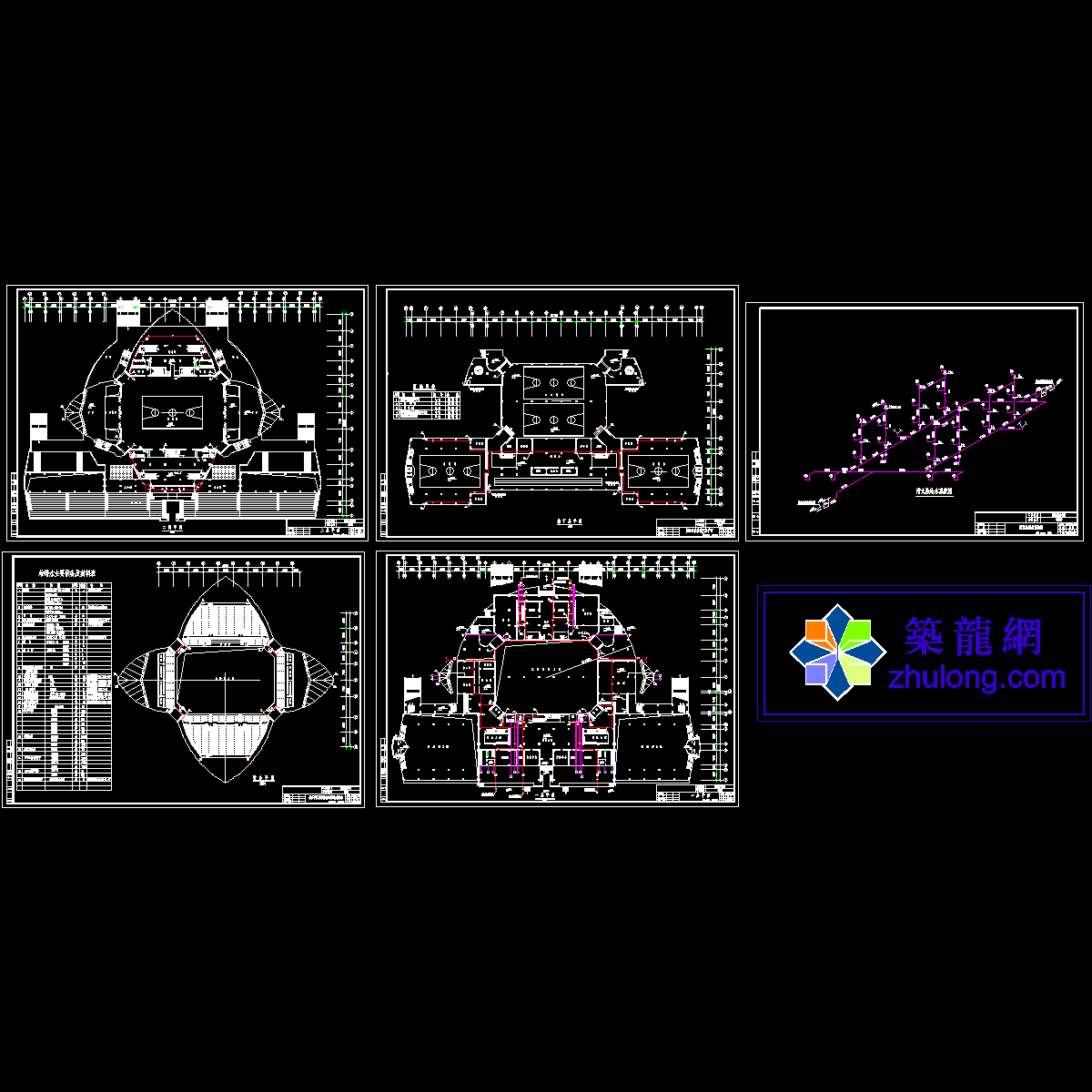 大学两层体育馆给排水设计图纸.dwg - 1