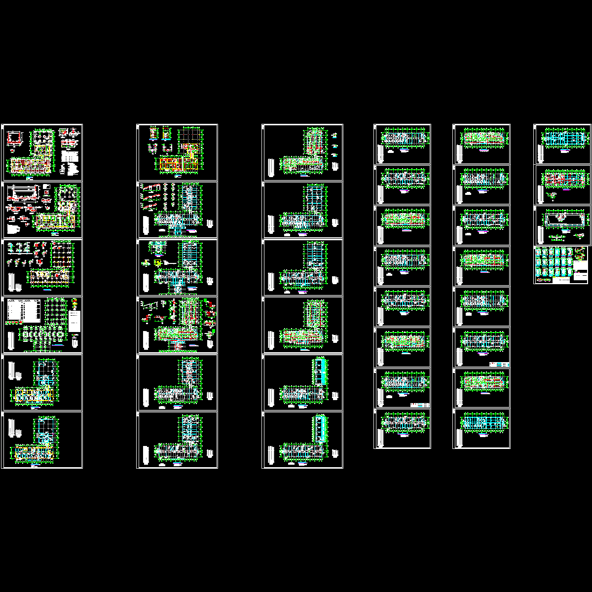 人防大楼结构CAD施工图纸.dwg - 1