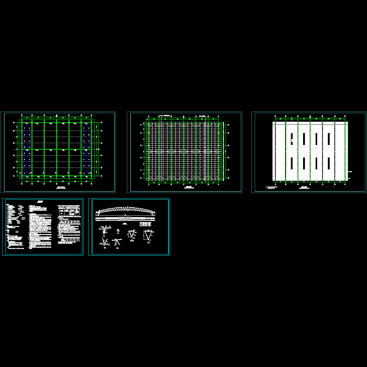 7度管桁架布置结构设计CAD图纸.dwg - 1